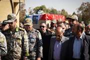 برگزاری مراسم تشییع و خاکسپاری جانباز سرافراز سرتیپ دوم خلبان «محمد طیبی» در اراک 