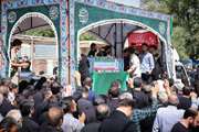 برگزاری مراسم تشییع پیکر مطهر «شهید مرتضی اکبری» در روستای دهنو شهرستان خمین