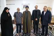 دیدار و دلجویی مدیرکل بنیاد شهید و امور ایثارگران استان مرکزی با جانباز سرافراز ابوالفضل اسدی