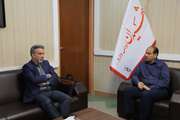 دیدار مدیرکل بنیاد مرکزی با رئیس دانشکده علوم پزشکی و خدمات بهداشتی درمانی شهرستان خمین 