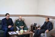  دیدار مدیرکل بنیاد شهید و امور ایثارگران استان مرکزی با فرمانده قرارگاه منطقه ای نجف اشرف