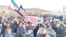 تشییع با شکوه پیکر مطهر شهید معظم «رضا رحمانی» در خنداب