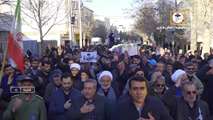 تشییع پیکر مطهر شهید دانش آموز «پارسا مختاری نسب» در شهرستان شازند