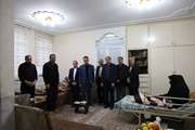 دیدار و عیادت از خانواده ۷ شهید مظلوم حادثه تروریستی روستای خیزاب در شهرستان خمین 